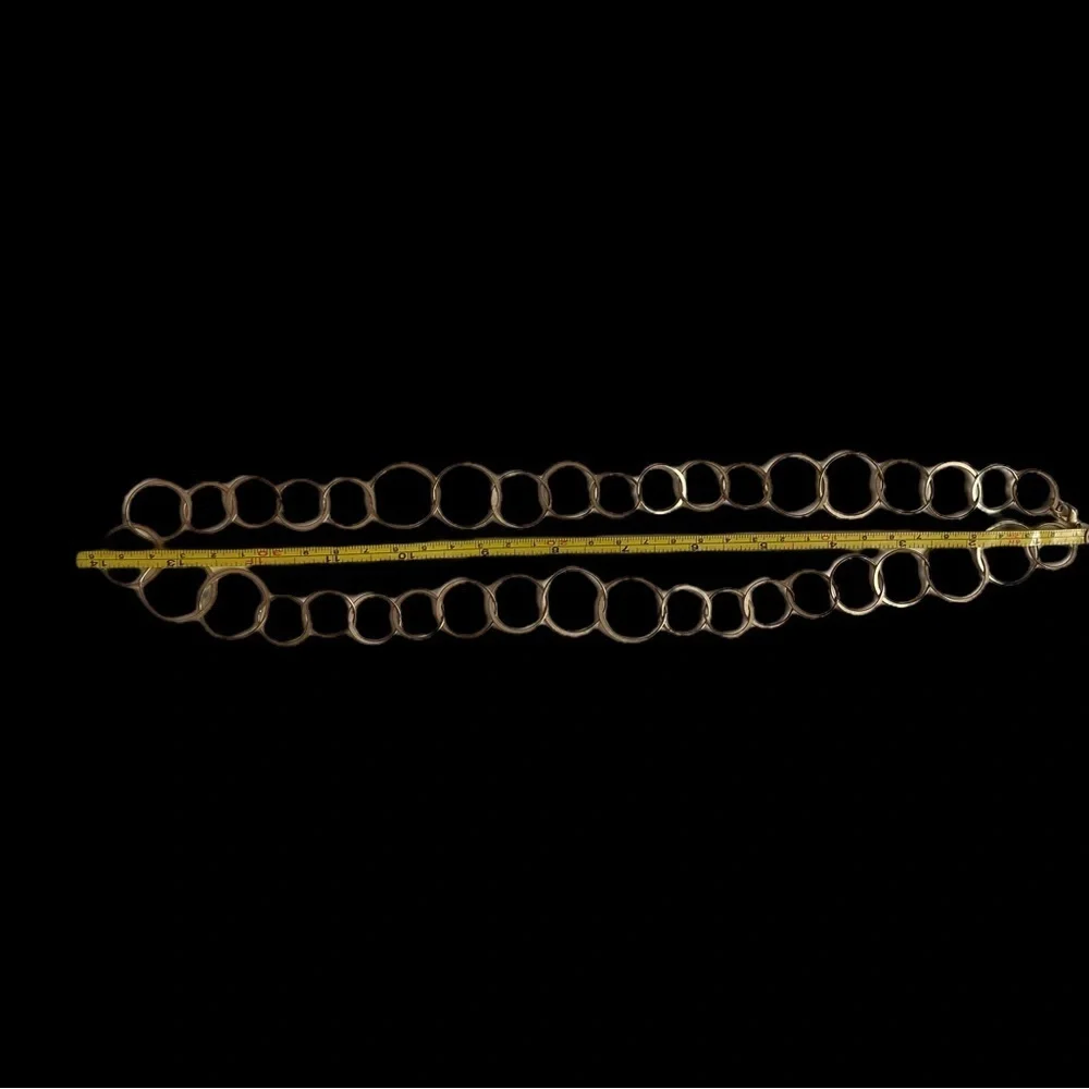 Matte gold necklace